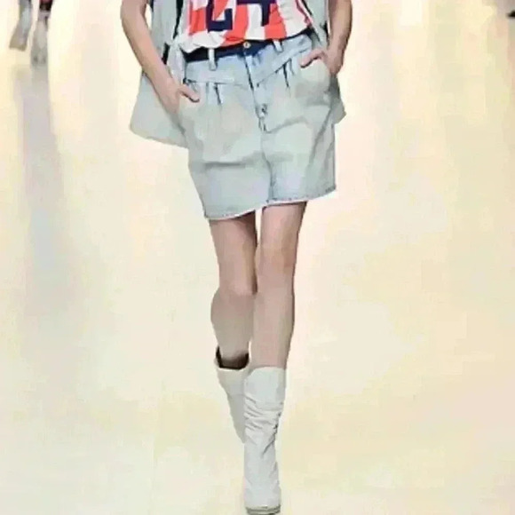 Banana Republic High-Rise Denim Skirt - Picture 4 of 9